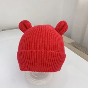 Chapeau style bonnet pour bébé avec oreilles d'ourson