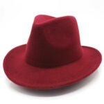 Chapeau fédora style aventurier rouge