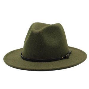 Chapeau borsalino avec galon fin et noir