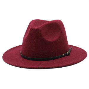 Chapeau borsalino avec galon fin et noir