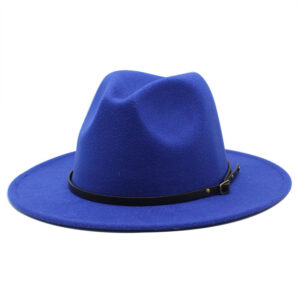 Chapeau borsalino avec galon fin et noir