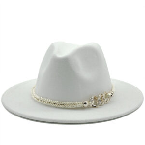 Chapeau Fedora avec bijou