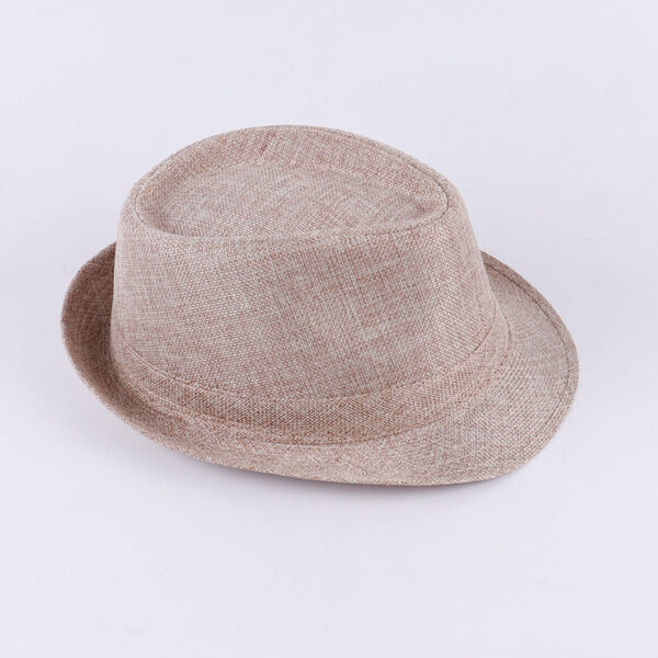 Chapeau italien en lin beige