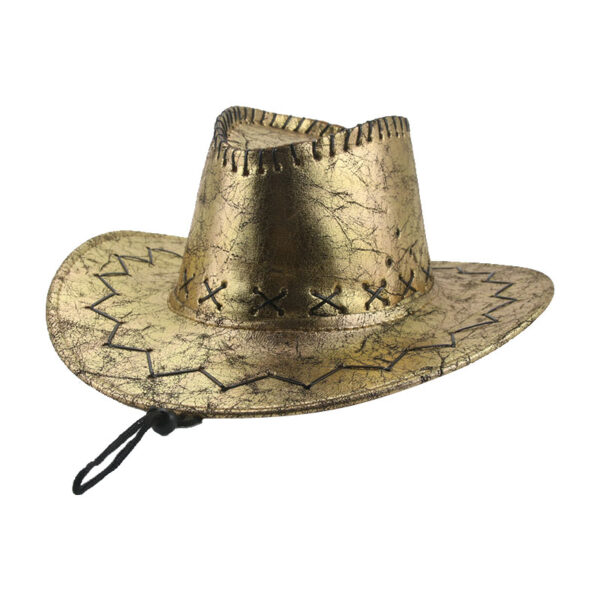 Chapeau de cowboy doré