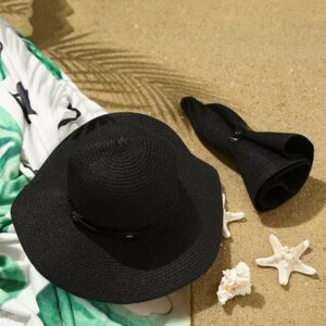 Chapeau capeline en paille souple