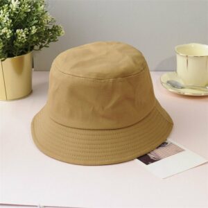 Chapeau bob en coton uni camel