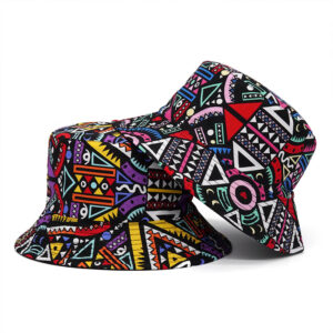 Chapeaux bob imprimé ethnique multicolore
