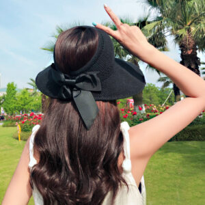 Chapeau parasol en paille