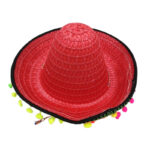 photo 'un chapeau mexicain rouge à pompons