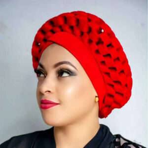 Chapeau turban africain style nigérian pour femme