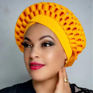 Chapeau turban africain style nigérian pour femme