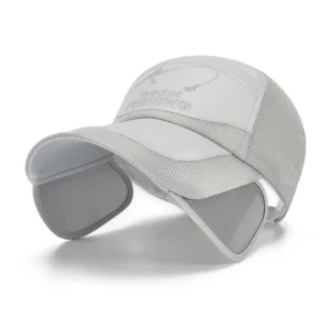 Chapeau anti-UV respirant gris