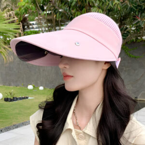 Chapeau anti-UV avec visière rétractable