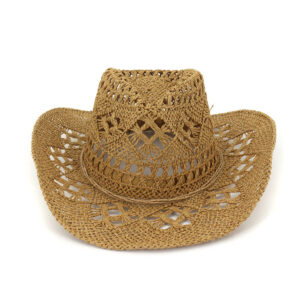 Chapeau de cow-boy en paille colorée
