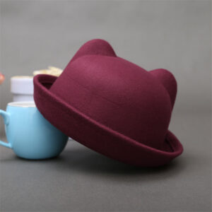 Chapeau melon en forme d'oreilles de chat