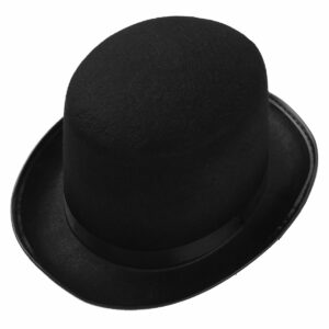 Chapeau melon haut de forme de couleur noir