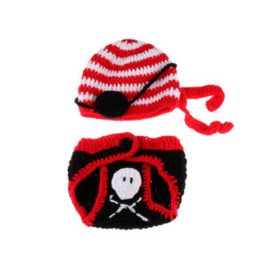 Chapeau pirate pour bébé à crochet