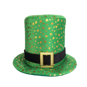 Chapeau St Patrick de festival irlandais à trèfles dorés