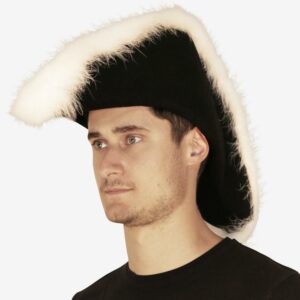Chapeau bicorne prussien porté par un homme