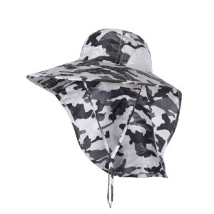 Chapeau aventurier à protection couleur camouflage couleur blanc