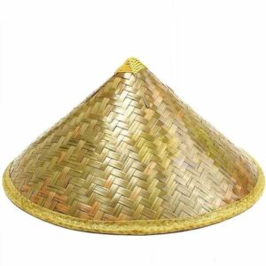 Chapeau chinois de pêche en paille