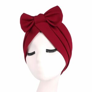 Chapeau style foulard confortable de chimiothérapie pour femme